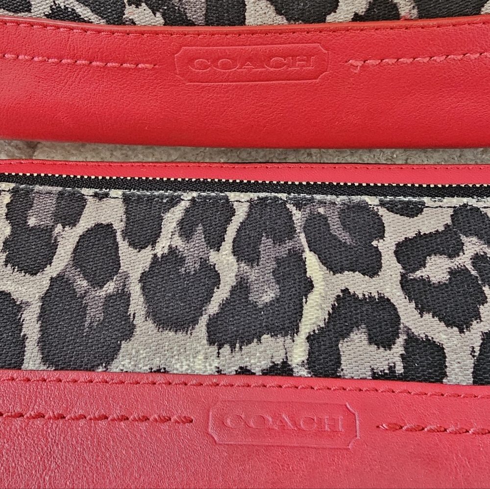 Coach Leopard Print Set: Tote & Wallet - Picture 5 of 13